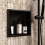 Black Shower Niche 305 x 305mm - Arissa
