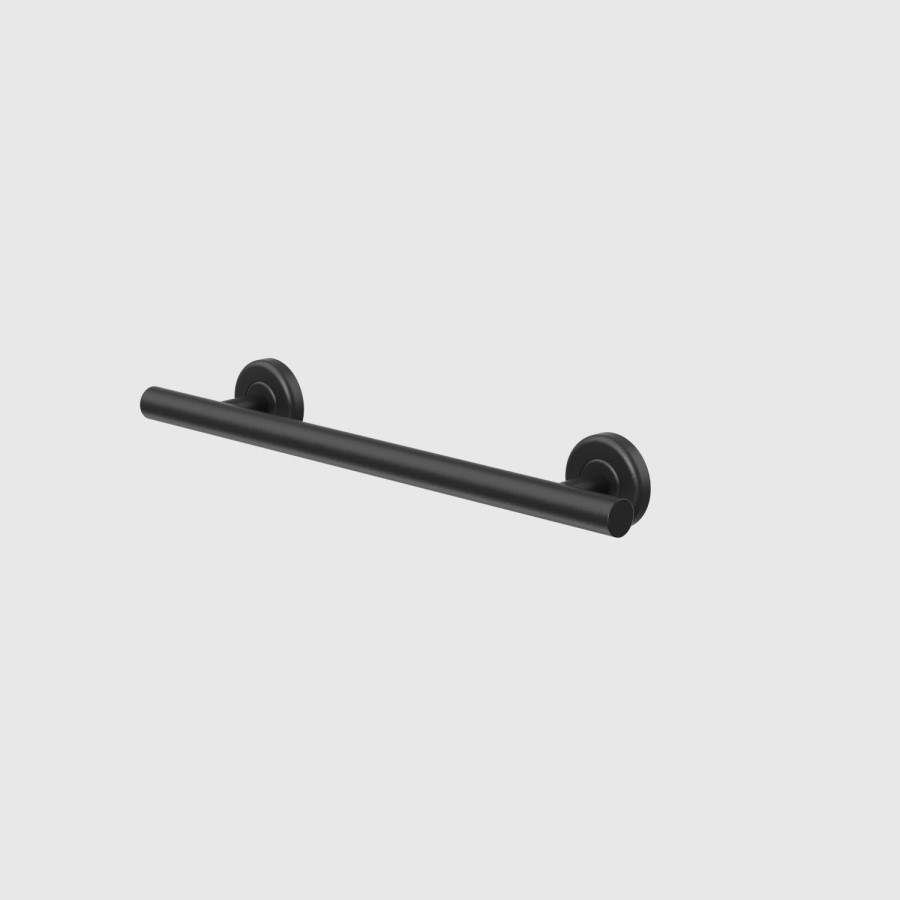 Black Bathroom Grab Rail 450 x 77mm - Arissa
