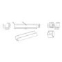 Black Bathroom Organiser Shelf 600mm- Arissa