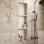 Tileable Shower Niche with Shelves 1270 x 406mm - Arissa