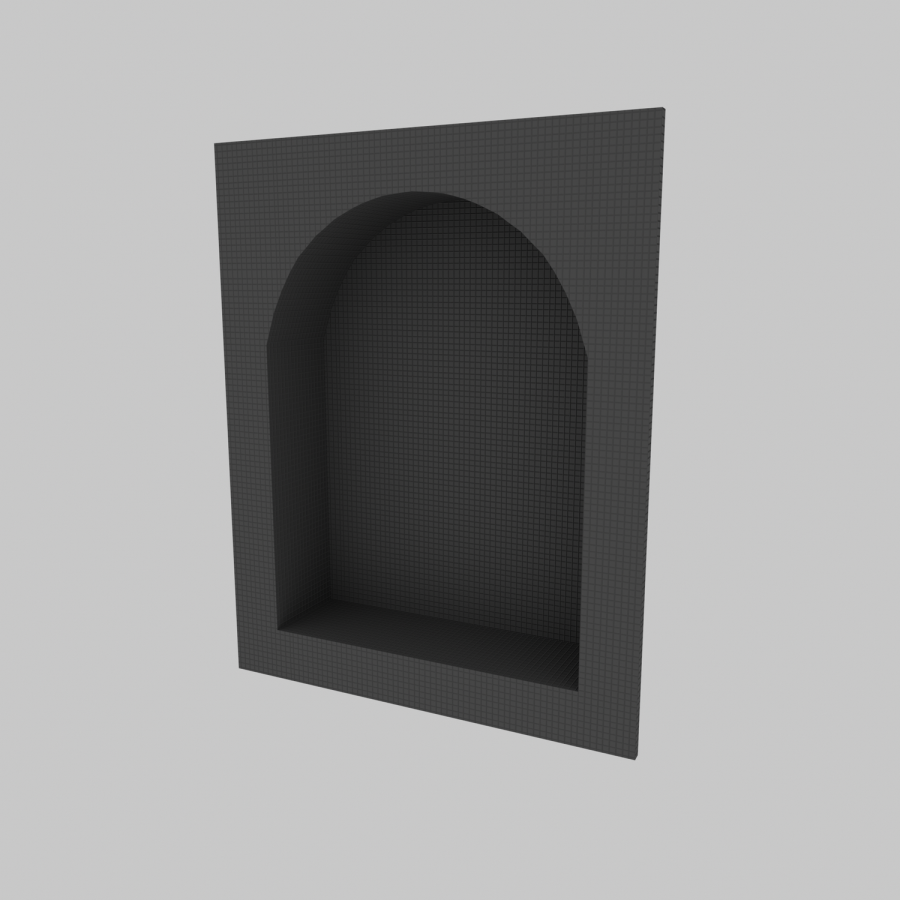Arched Tilable Shower Niche 508 x 406mm - Arissa