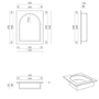 Arched Tilable Shower Niche 508 x 406mm - Arissa