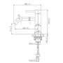 GRADE A2 - Brushed Bronze Mono Basin Mixer Tap - Arissa