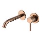 GRADE A2 - Brushed Bronze Wall Mounted Basin Mixer Tap - Arissa