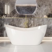 Freestanding Double Ended Slipper Bath 1700 x 795mm - Arles Freestanding Double Ended Slipper Bath 1700 x 795mm - Arles