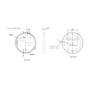 Round Black & Brass Heated Bathroom Mirror with Lights 600mm - Arlo