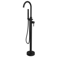 Black Freestanding Bath Shower Mixer Tap - Arissa