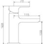 Hudson Reed Waterfall Mono Basin Mixer Tap - Free Waste