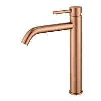 Brushed Bronze Tall Mono Basin Mixer Tap - Arissa Brushed Bronze Tall Mono Basin Mixer Tap - Arissa