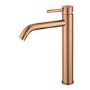 Brushed Bronze Tall Mono Basin Mixer Tap - Arissa
