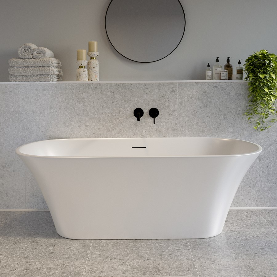 GRADE A2 - Freestanding Double Ended Bath 1650 x 740mm - Arya