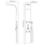 Stainless Steel Thermostatic Shower Tower Panel with Body Jets
