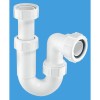 Mcalpine 1.25&quot; 75mm Water Seal Adjustable Inlet Tubular Swivel &#39;P&#39; Trap with Multifit Outlet