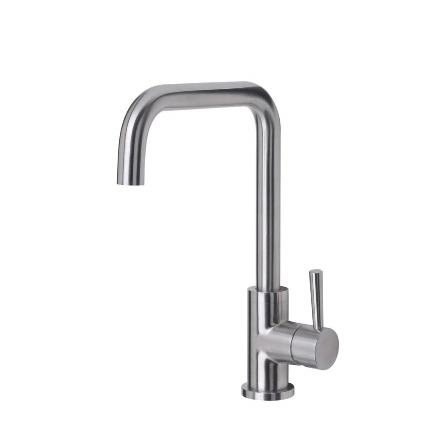 Reginox Single Lever Brushed Steel Tap With LED Lighting