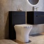 500mm Black Back to Wall Toilet Unit Only - Ashford