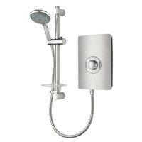 GRADE A2 - Triton Aspirante 9.5kw Electric Shower - Brushed Steel GRADE A2 - Triton Aspirante 9.5kw Electric Shower - Brushed Steel