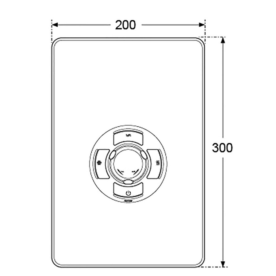 Triton Aspirante 8.5kw Brushed Steel Electric Shower