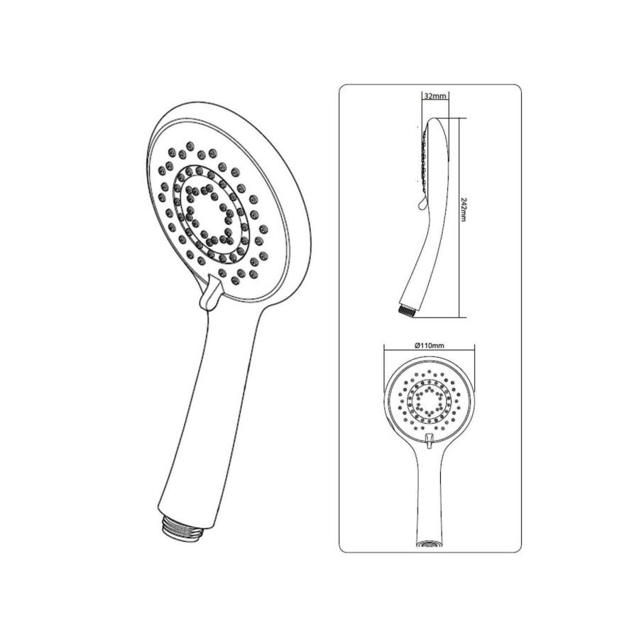 Triton Aspirante 8.5kw Brushed Steel Electric Shower