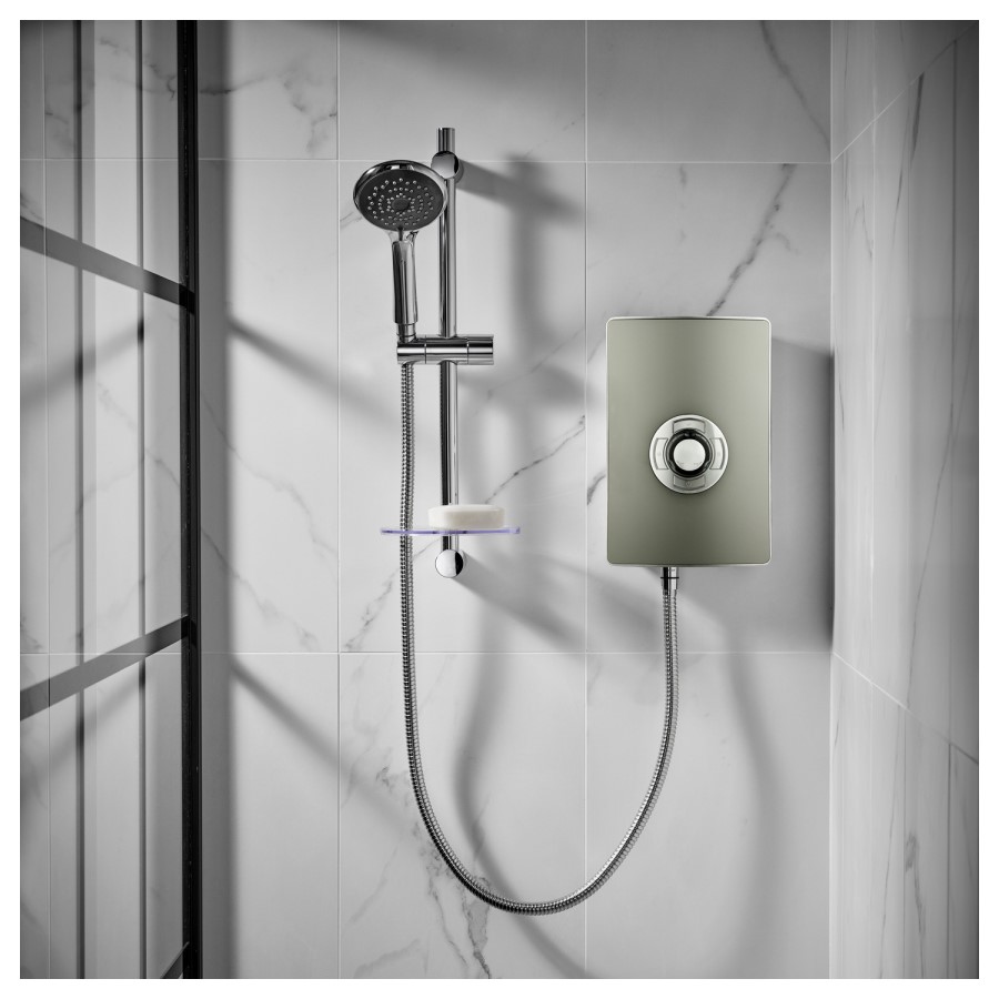 Triton Aspirante 8.5kW Gun Metal Electric Shower