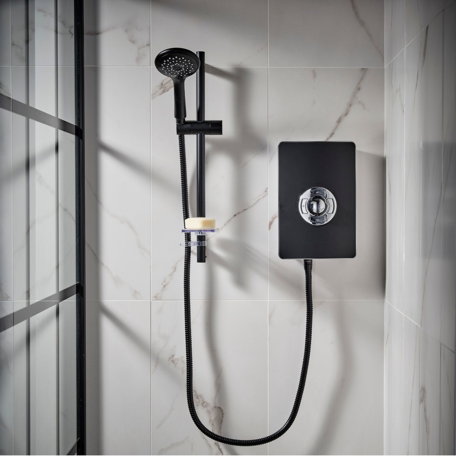 Triton Aspirante 8.5kw Matte Black Electric Shower