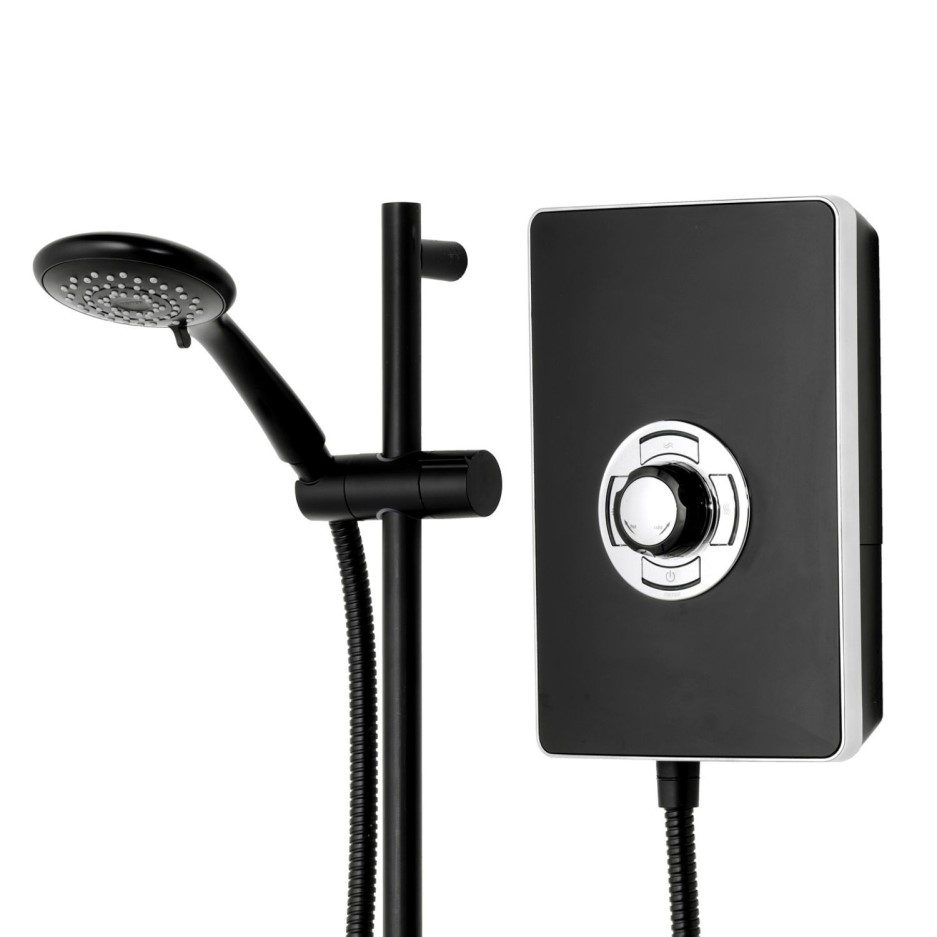 Triton Aspirante 9.5kw Electric Shower Matte Black Better Bathrooms