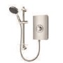 Triton Aspirante 9.5kW Brushed Steel Electric Shower