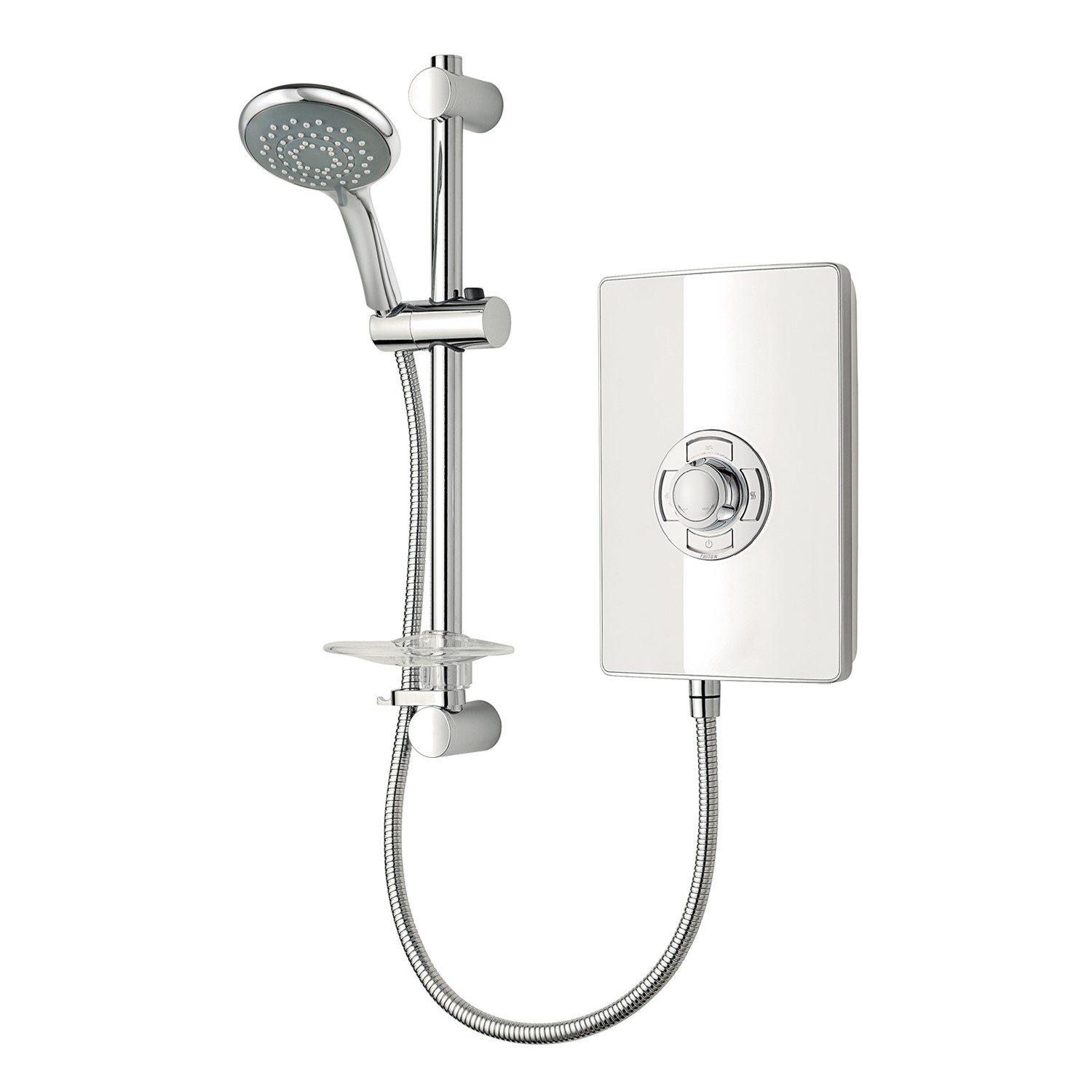 Triton Showers White Triton Aspirante 9.5Kw Gloss Electric Shower