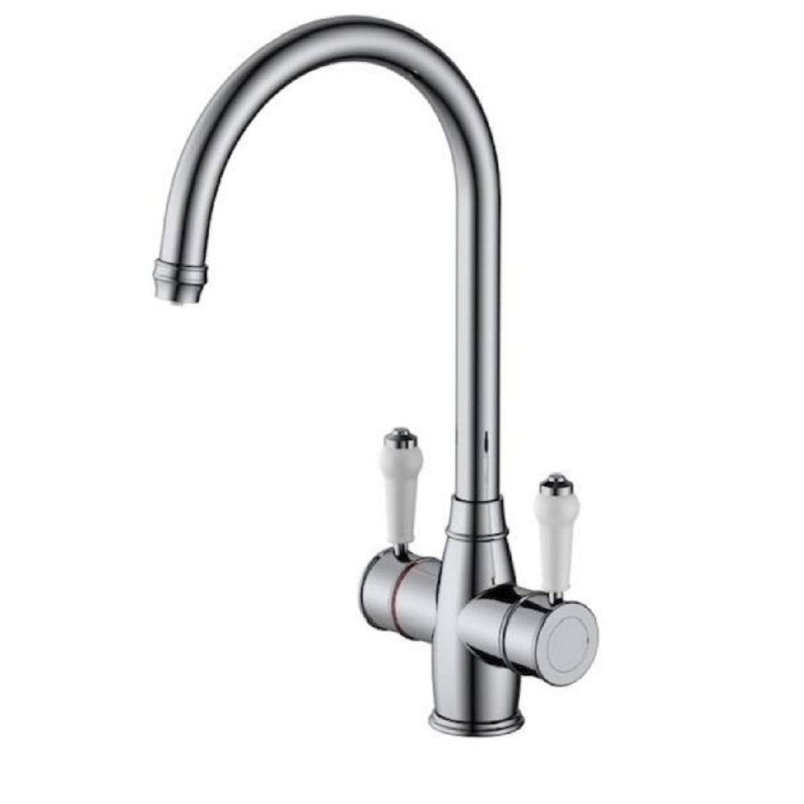 Chrome 3 in 1 Boiling Hot Kitchen Mixer Tap with 3L Boiler and Filter - Pronto Astrid