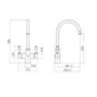 Chrome 3 in 1 Instant Boiling Hot Kitchen Mixer Tap with 2.4L Boiler - Pronto Astrid