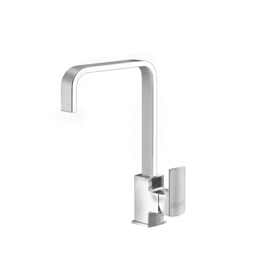 Double Bowl White Granite Inset Kitchen Sink & Chrome Mixer Tap - Reginox