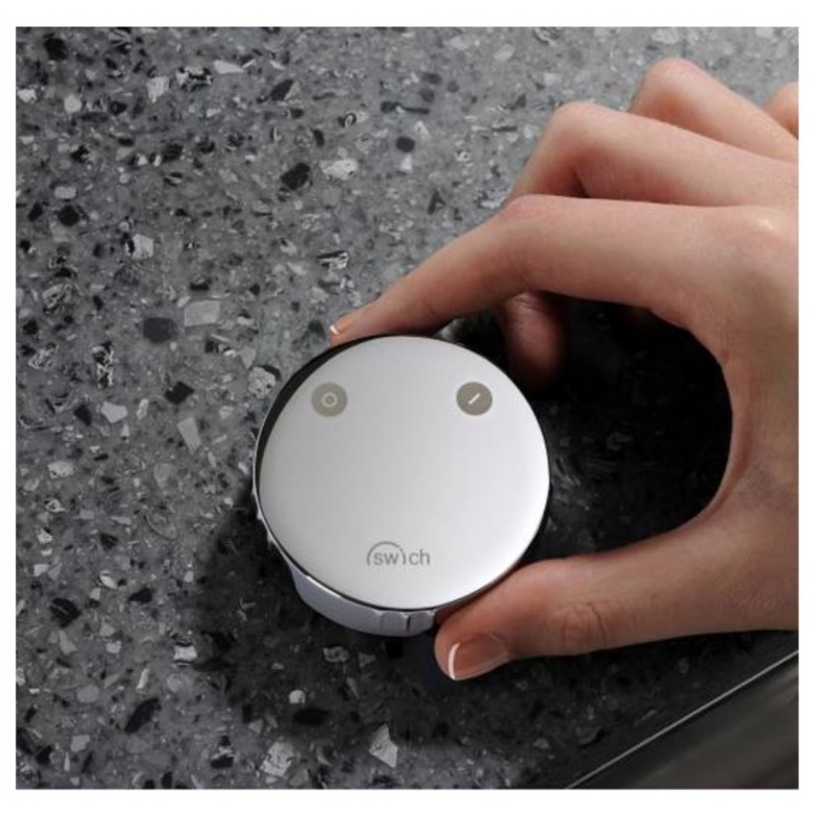 Abode AT2055 Swich Water Filter Diverter - Round Handle in Brushed Nickel with Hard Water Filter