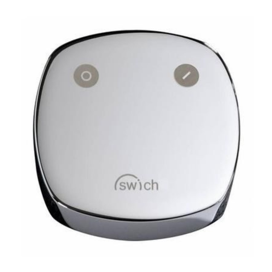 Abode AT2056 Swich Water Filter Diverter Square Handle with Hard Water Filter - Chrome
