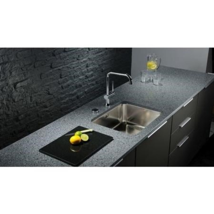 Abode AT2057 Swich Water Filter Diverter - Square Handle in Brushed Nickel with Hard Water Filter