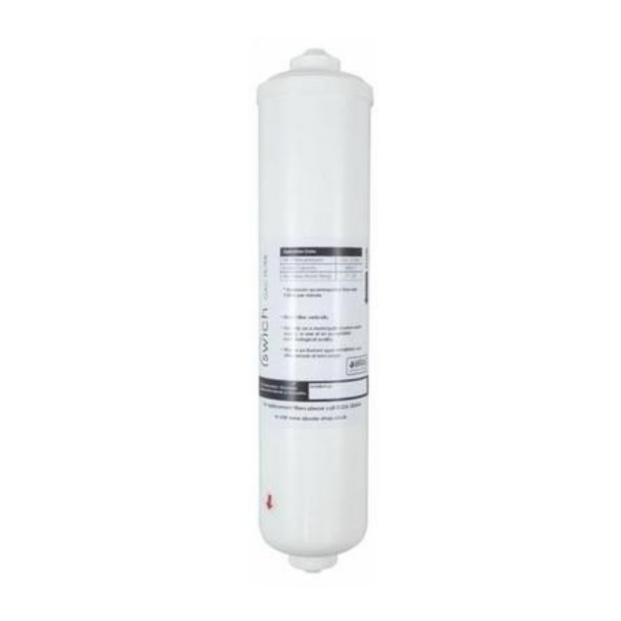 Abode AT2057 Swich Water Filter Diverter - Square Handle in Brushed Nickel with Hard Water Filter
