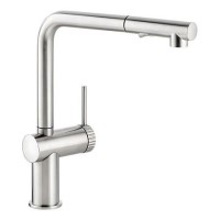 ONLY OPENED - Abode Fraction Pull Out Kitchen Mixer Tap - Brushed Nickel