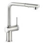 ONLY OPENED - Abode Fraction Pull Out Kitchen Mixer Tap - Brushed Nickel