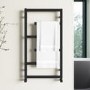 Black Designer Towel Radiator 915 x 500mm - Atka