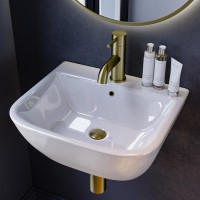 Cloakroom Wall Hung Basin 450mm - Atlanta Cloakroom Wall Hung Basin 450mm - Atlanta