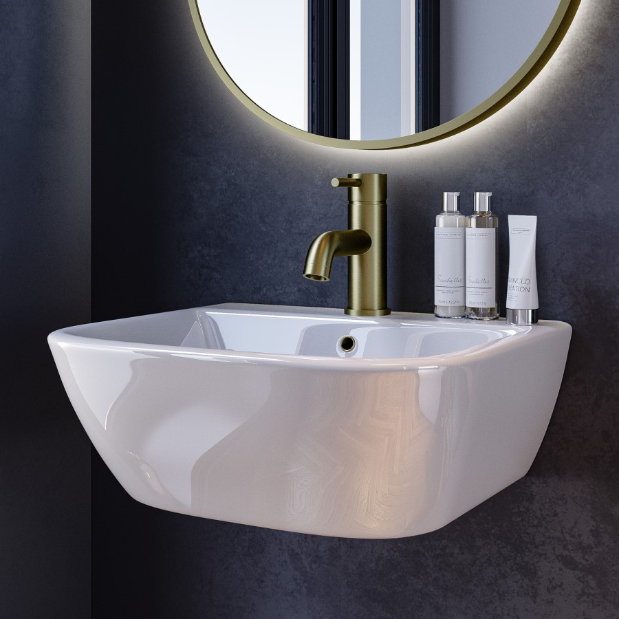 Cloakroom Wall Hung Basin 450mm - Atlanta