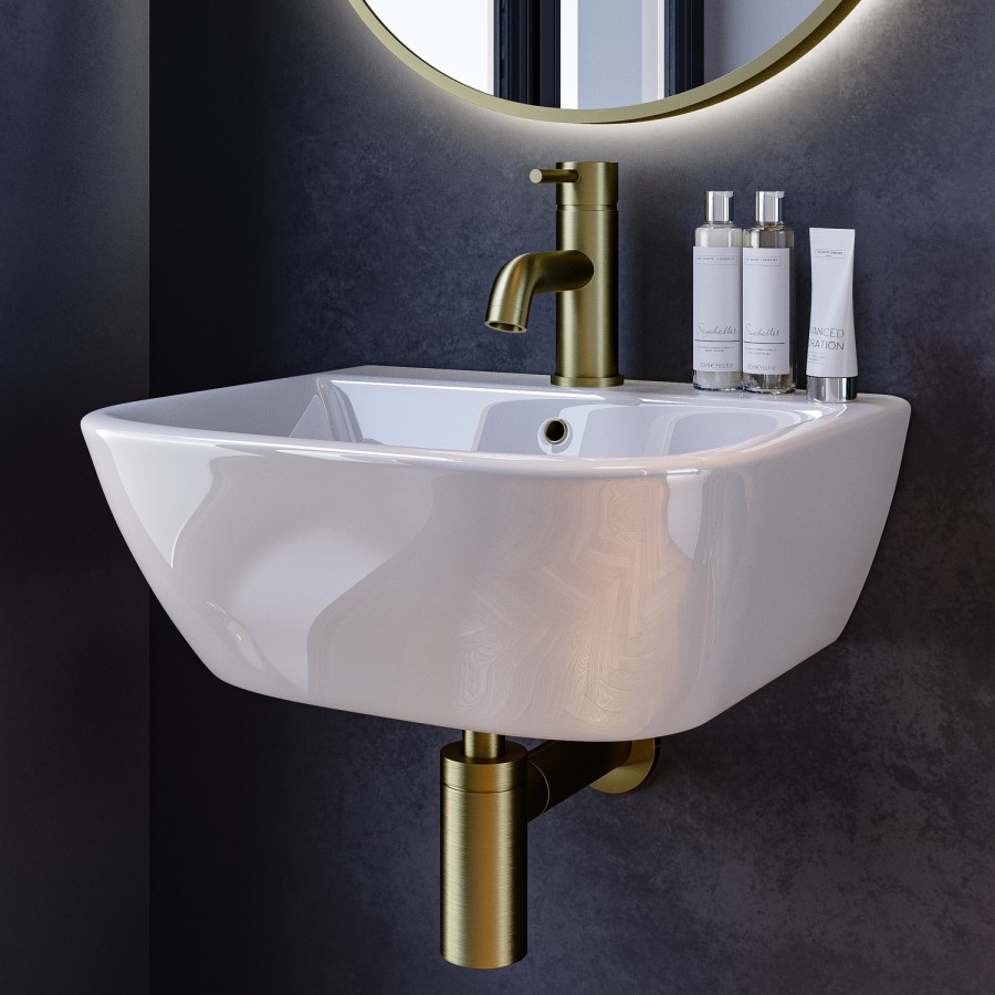 Cloakroom Wall Hung Basin 450mm - Atlanta