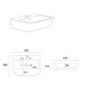 Cloakroom Wall Hung Basin 450mm - Atlanta