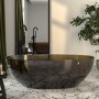 Amber Freestanding Double Ended Transparent Resin Bath 1700 x 750mm - Aurea