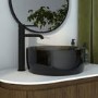 Black Round Transparent Resin Countertop Basin 400mm - Aurea