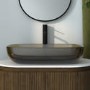 Amber Rectangular Transparent Resin Countertop Basin 600mm - Aurea