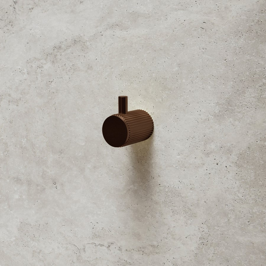 Bronze Knurled Towel Hook - Arissa