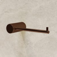 Bronze Knurled Toilet Roll Holder - Arissa Bronze Knurled Toilet Roll Holder - Arissa