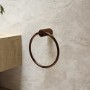 Bronze Knurled Towel Ring - Arissa