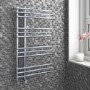 Chrome Bathroom Towel Radiator - 900 x 500mm