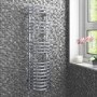 GRADE A1 - Chrome Bathroom Towel Radiator - 1200 x 320mm