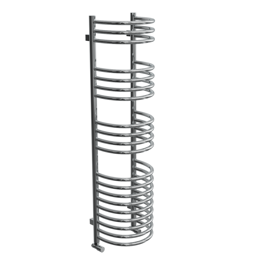 GRADE A1 - Chrome Bathroom Towel Radiator - 1200 x 320mm